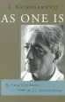 Audiobook As one is: To Free the Mind From all Conditioning author J. Krishnamurti